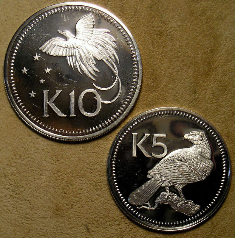 Papua New Guinea: 1975 First Coinage Silver Proof Set * 1.68 Troy Oz *