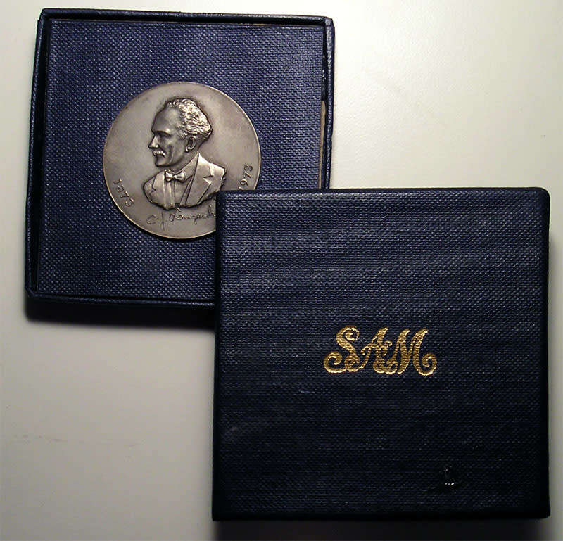 South Africa: 1973 FAK Silver Commemorative Medal  for the Birth Centenary of C.J. Langenhoven