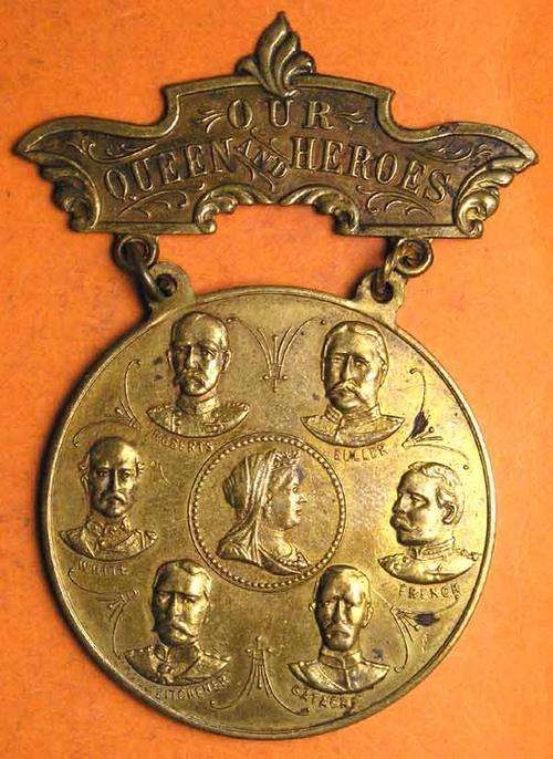 Boer War: c1900 Queen Victoria & Six Generals Medal * SCARCE *