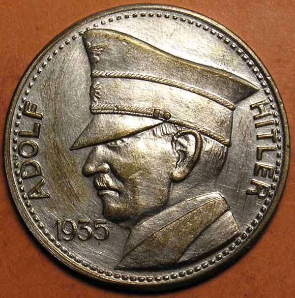 Germany: 1935 Adolf Hitler Fantasy 5 Reich Mark
