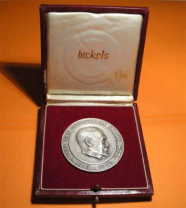 Jan Smuts & Winston Churchill Silver 51 mm Medal by Bickles