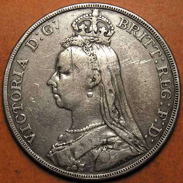 Great Britain: 1889 Queen Victoria Silver Crown