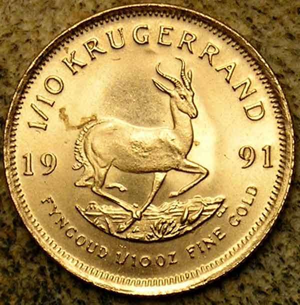 1991 10th Oz Gold Krugerrand