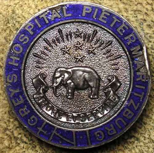 Silver Nurse's Badge for Grey's Hospital Pietermaritzburg, Natal (Royal Mint, Pretoria)
