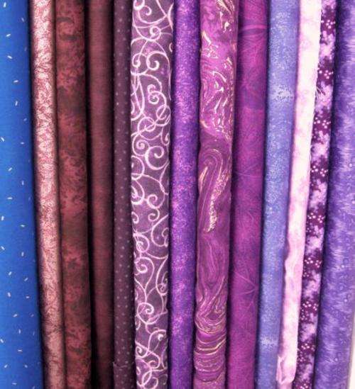 Quilting fabric - fat quarter pack in purples