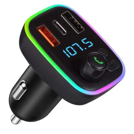 MP3-2 Car FM Modulator And MP3 Player with 2USB + PD Fast Charging x 2