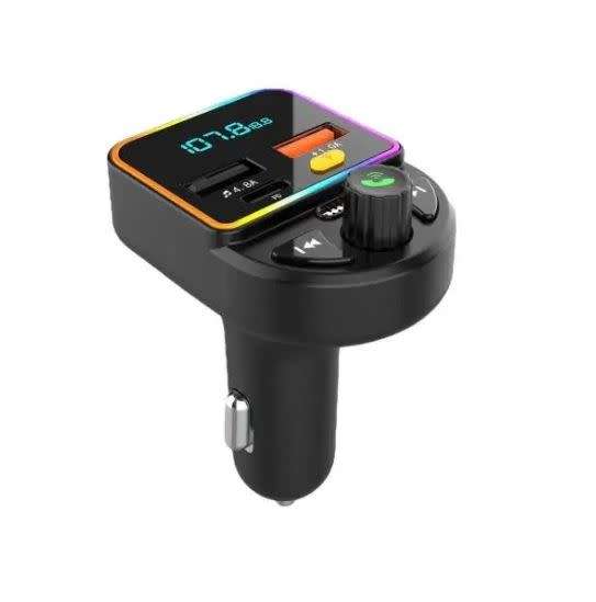 Wolulu AS-50904 FM Modulator 2 USB 1 PD Charger With 7 LED Colour Display x 2