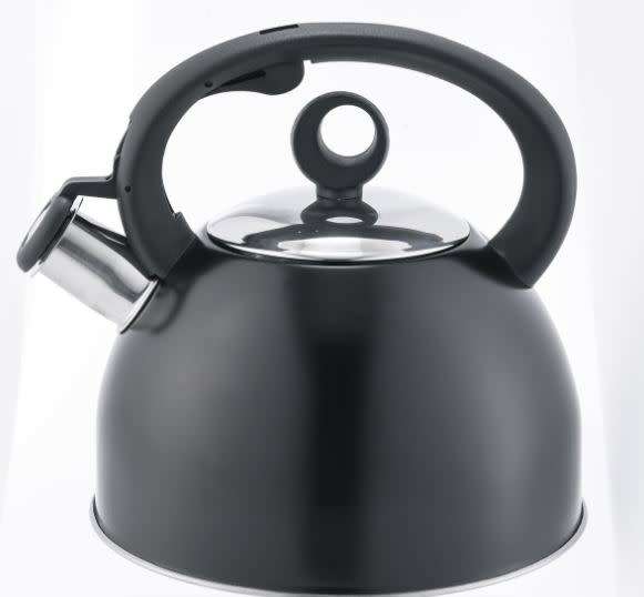 Goldair Stainless Steel Black Whistling Gas 2.5 L Kettle