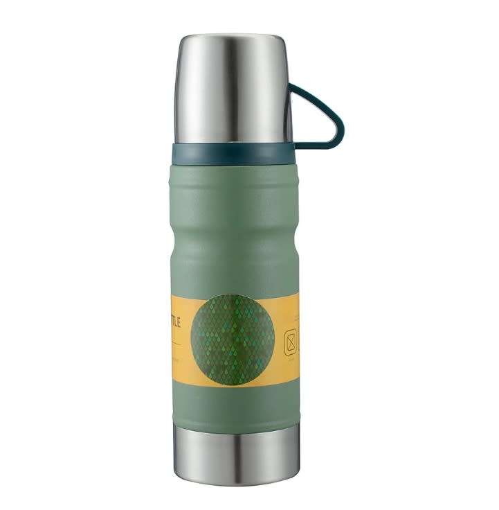 4 Piece Vacuum Thermos Insulated Stainless Steel Flask & Cup Gift Set 750ml
