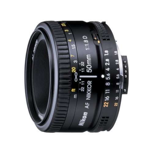 Nikon AF Nikkor 50mm F/1.8 D FX Full Frame Prime Lens for Nikon DSLR Cameras