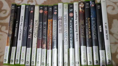 19 Xbox 360 games bid on the lot