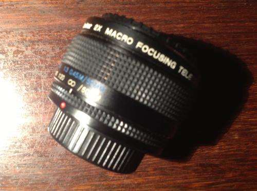 Vivitar 2x macro focussing teleconverter lens