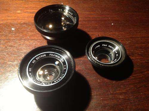 Fujinon lenses x 3 plus free camera