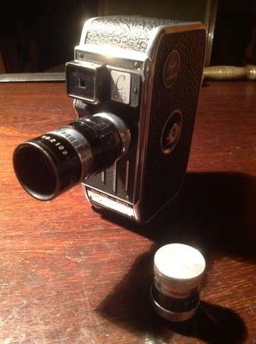 Vintage movie camera - Bolex Paillard - including two lenses