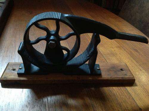 Antique cork press - used for wine, medicine or perfume corks. Not often seen in South Africa