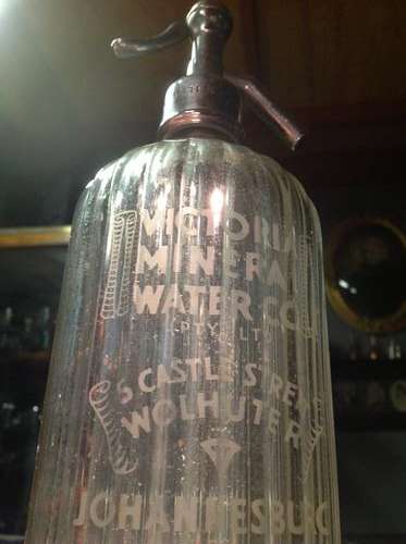 Vintage glass Siphon / syphon / soda streamer - Johannesburg