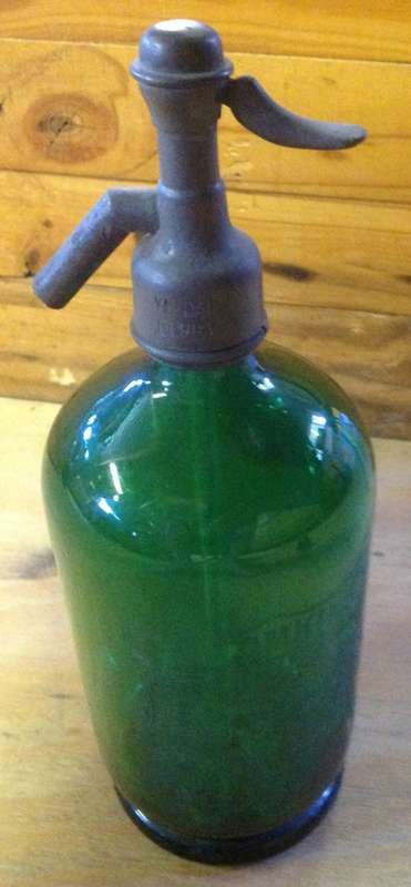 Syphon / Siphon - mineral water bottle - CW Tomkins (Durban) - Green