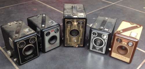 Vintage Box cameras (x5) (MECol6)