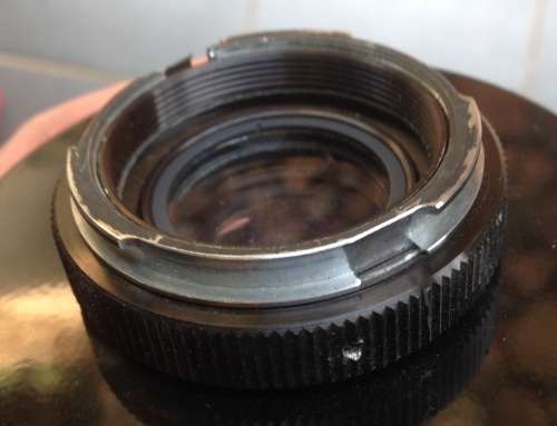 Vintage Russian made mirror telephoto lens - 500mm - in original Wooden case (MEL5)