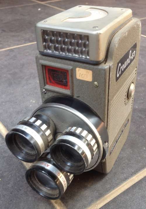 Crown 8 movie camera (motor runs)