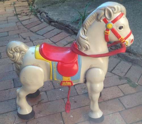 Vintage Toy - Mobo mechanical ride on/walking horse