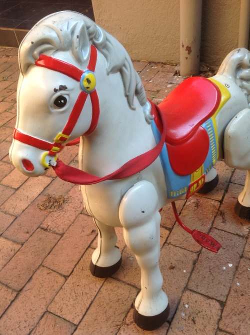 Vintage Toy - Mobo mechanical ride on/walking horse