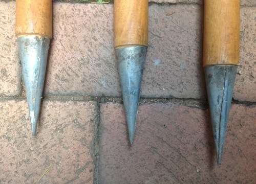 Complete Vintage set of MCC cricket wickets and bails - for the collector