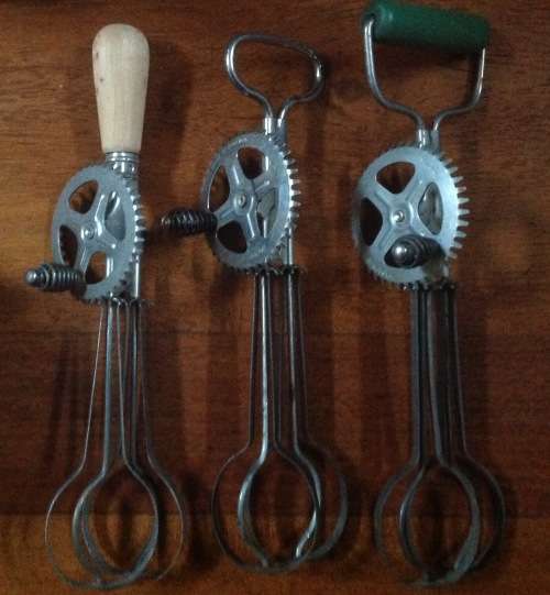 Vintage egg beaters (x3) - all working - price per item
