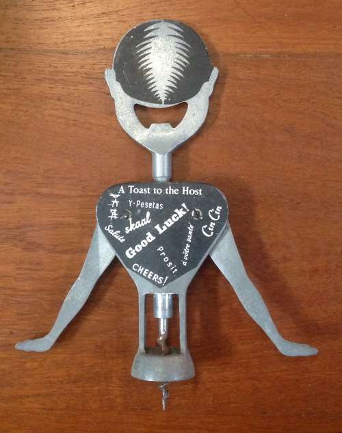 Gemelli Barman - Italian double lever corkscrew - Aluminium (with cap lifter incorporated)