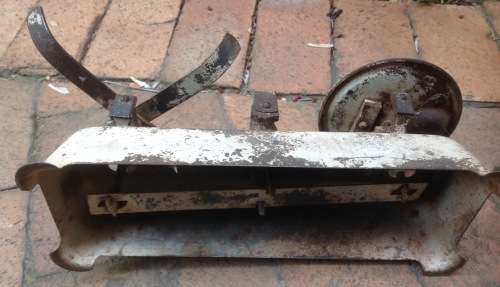 Vintage scale for repurposing (no weights or bucket included)
