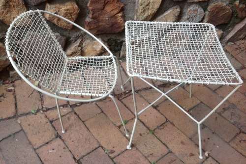 Vintage Children`s wire mesh garden set - Only one chair - Collection in Roodepoort only