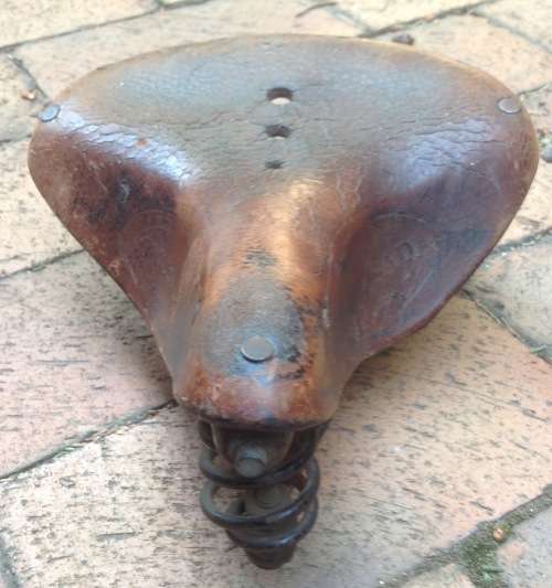 Vintage CYCSAD leather bicycle seat