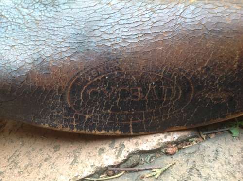 Vintage CYCSAD leather bicycle seat (no 200)