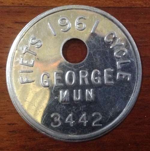 George municipality bicycle lisence