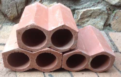 Terra-cotta wine cellar bricks (each holds two bottles) - 100 bricks (bid per brick)