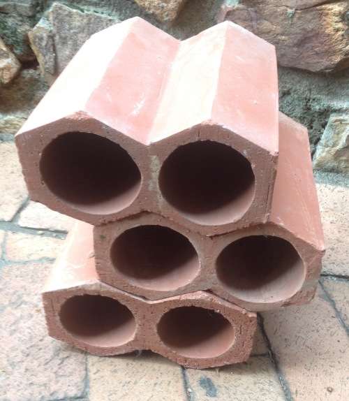 Terra-cotta wine cellar bricks (each holds two bottles) - 100 bricks (bid per brick)
