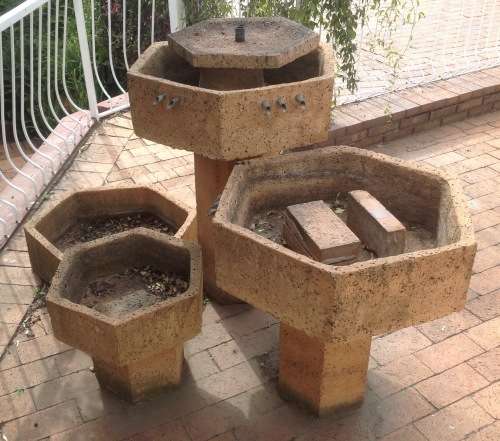 Water fountain / feature (9 piece cement) - Collection in Roodepoort only