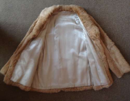 Vintage fur jacket - size 44 (some slight damage to the one sleeve - can be fixed)