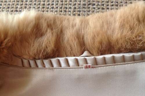 Vintage fur jacket - size 44 (some slight damage to the one sleeve - can be fixed)