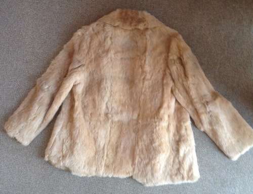Vintage fur jacket - size 44 (some slight damage to the one sleeve - can be fixed)
