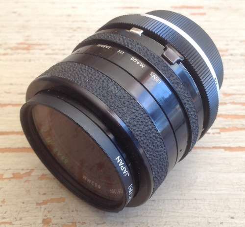 Tamron lens - Auto 28mm 1:2.8. Bayonet type for Konica. Good condition