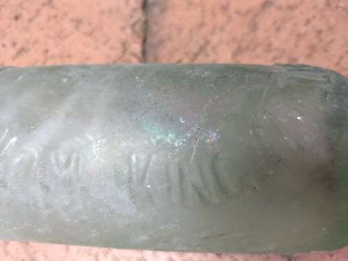 Vintage King Williamstown bottle (with marble)