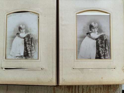Victorian / Antique photo album (28 Cabinet Cards)