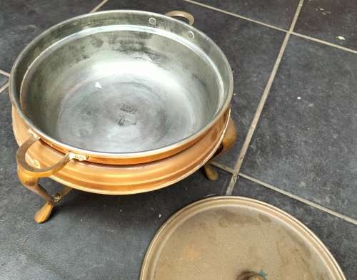 Vintage fundu pot (brass/copper)