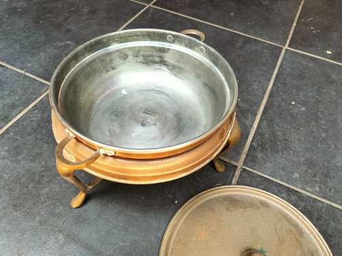 Vintage fundu pot (brass/copper)