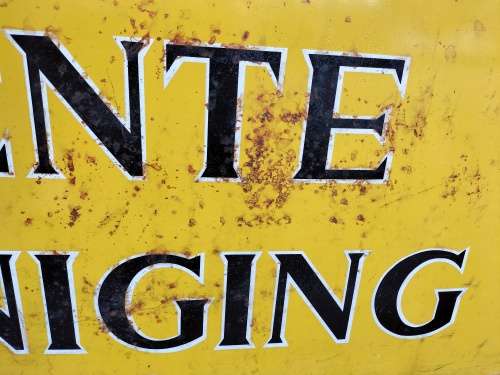 Vintage SA Permanente Bouvereniging sign