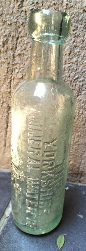 The Yorkshire Mineral water Co - Vintage Pretoria glass bottle