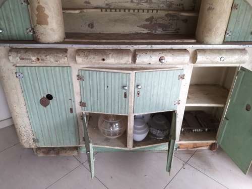 Vintage kombuis kas met houding (for repurposing/restoration) - COLLECTION ONLY