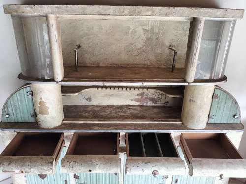 Vintage kombuis kas met houding (for repurposing/restoration) - COLLECTION ONLY