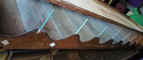 Vintage sweet cabinet (152 x 52cm)